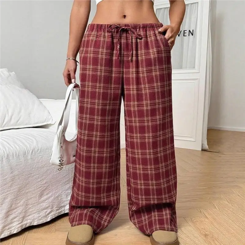 

Women's Casual Loose Trousers 2025 New Sle Dstring ket Versatile Autumn Long Pants Seven Sve Brand ex Set