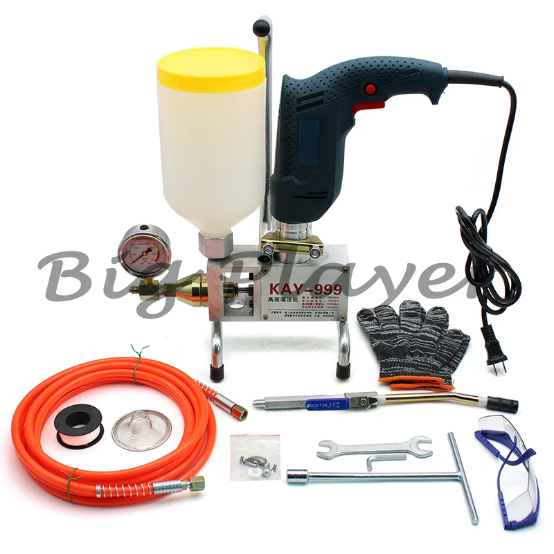 High Pressure Grouting Injection Pump - 910W Electric Leak Sealing Machine for Epoxy and Polyurethane