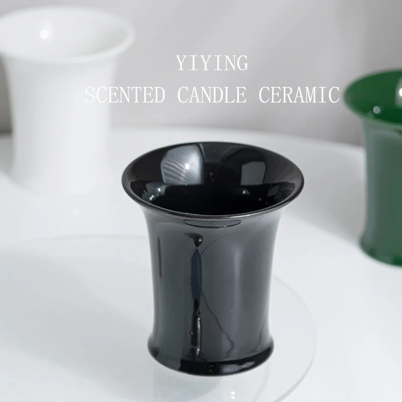 

Candle Holders 300ml Empty Container Household DIY Ceramic Candle Cup Ornament Home Decor m
