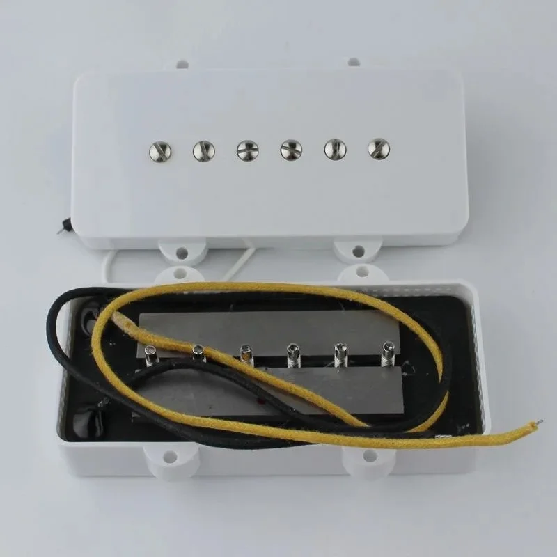 

Alnico White Guitar Pickup Set for Jazz Premium Sound Quality Vintage Warm Clear Tone Essential Accessory for Guitarists