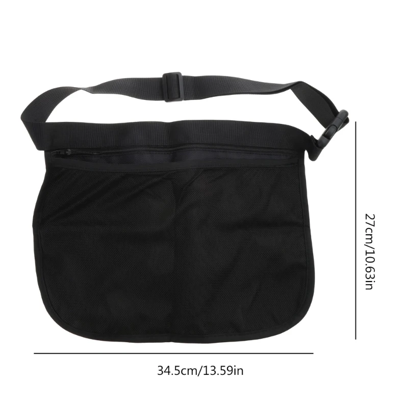 Sac en filet réglable pour adultes et adolescents, support de balle de tennis, poudre de taille d'entraînement, poche de voyage, sac de rangement de grande capacité, sports de plein air