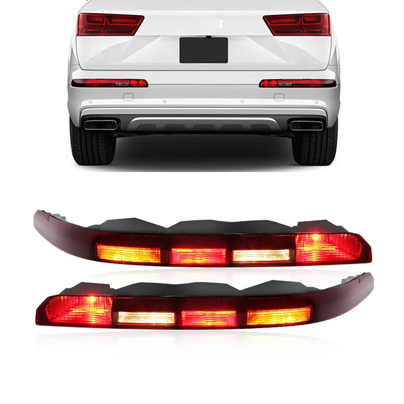 

Car Lower Rear Bumper Tail Light Lamp for Audi Q7 2016 2017 2018 2019 2020 2021 2022 4M0945096 4M0945095 Auto Accessories