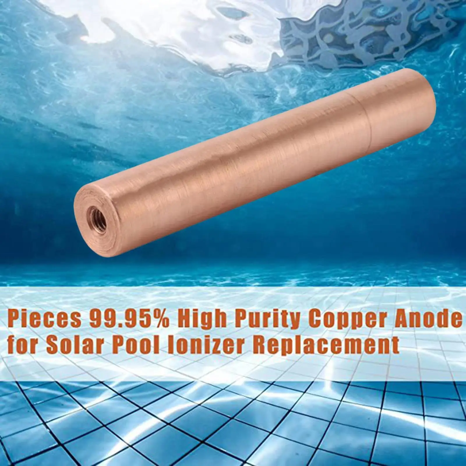 Solar Copper Anode for Solar Pool Ionizer Water Purifier Swimming Pool without Filter Screw