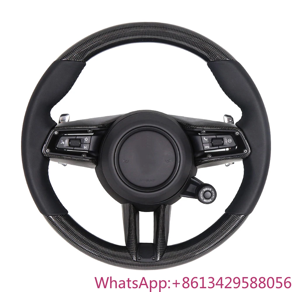 

Customizable Carbon Fiber Sports Design Steering Wheel for Porsche 992 Real Carbon Fiber Material