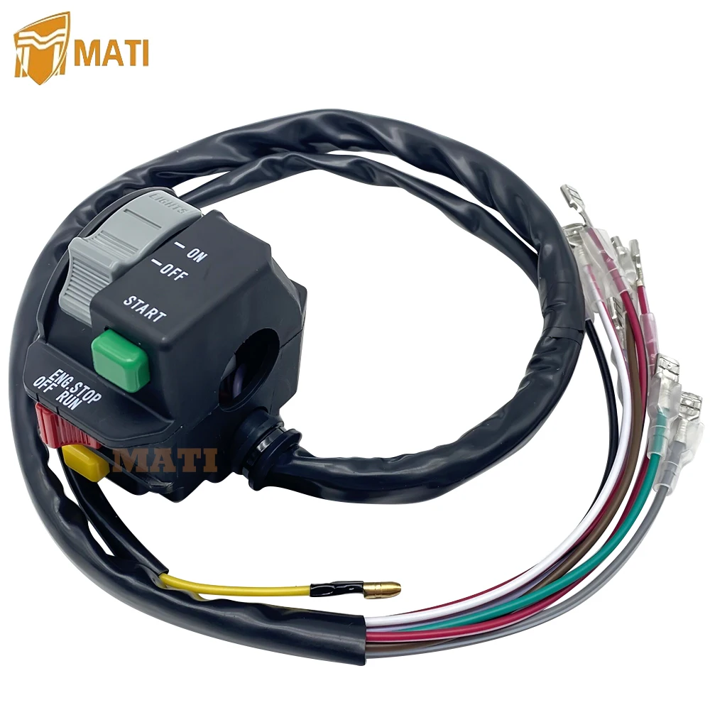 Mati Left Handlebar Switch Start Stop Override Headlight for Polaris ATV Sport 400L Trail Blazer 250 Replacement 4110192