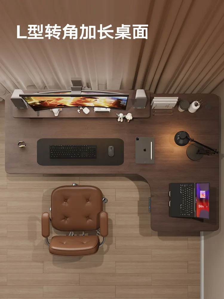 Corner Electric Lifting Table Desktop Computer Desk Home Commercial Office Workbench Customizable L-shaped desk