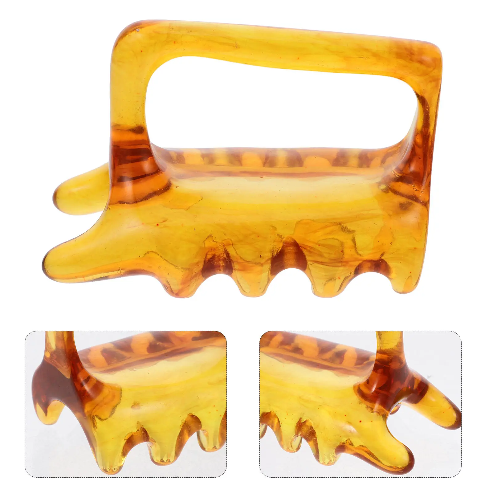 

Двойной скребковый массажер для спины из полимерной смолы, портативный, для расслабления мышц плеч и шеи, для коррекции фигуры, глубокого массажа тканей, ручной инструмент