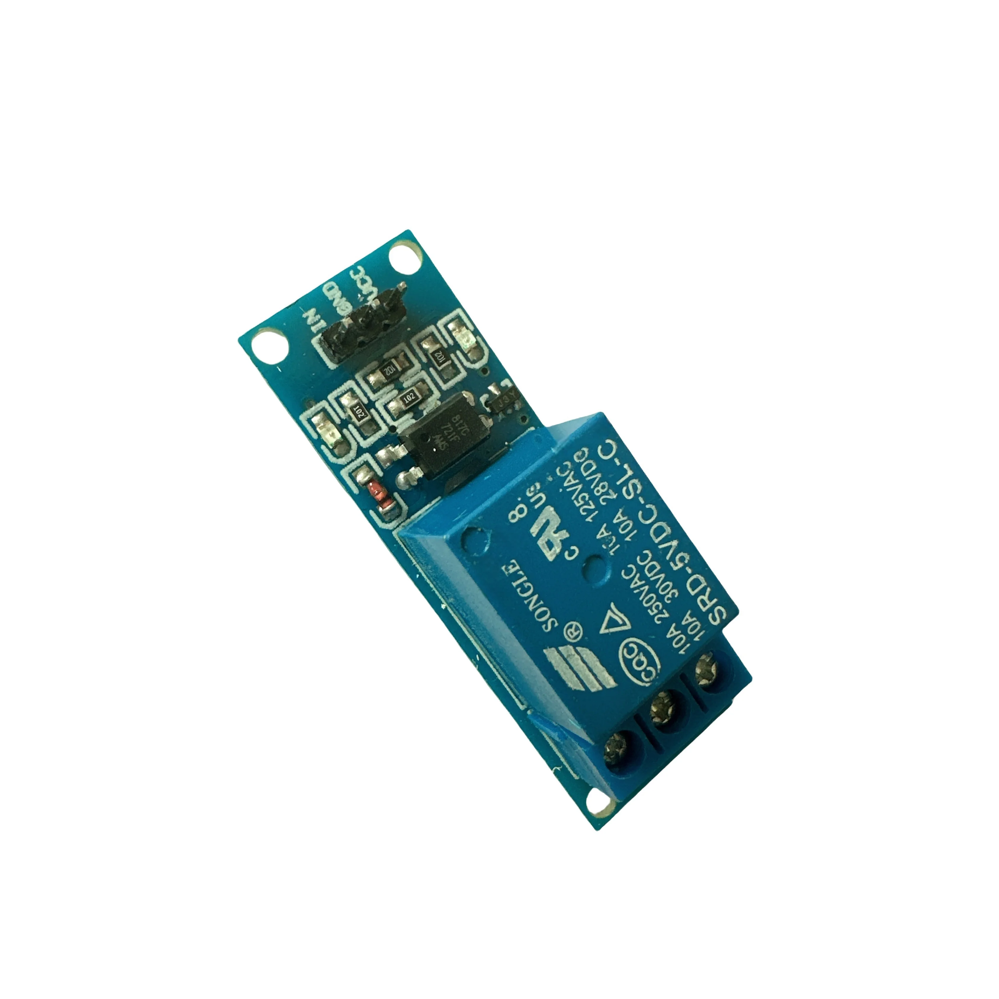 1 Channel 5V relay module with optical coupling isolation relay MCU expansion board high / level trigger