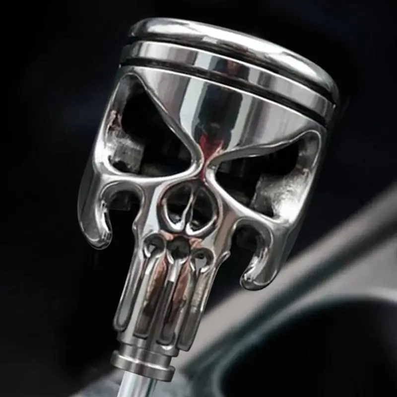 Auto Gear Shift Lever Skull Shape Cover Car Universl Gear Shift Knob Skull Gear Shifter Knob Skull Head Shape Car Stick Shifter