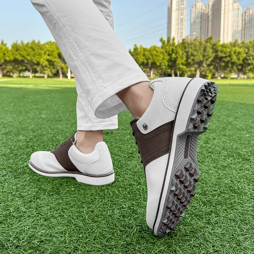 Fashionable Men's Golf Shoes, Plus Size Outdoor Casual Walking Shoes, Men's Anti Slip Training Golf Shoes, Sizes 39-49