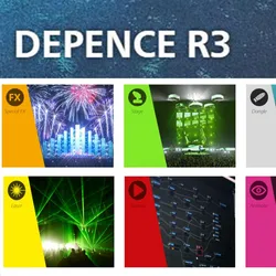 New Version 3.2.6 Depence R3 Dongle & Software Stage Light Syncronorm Full Module for Fountain Laser Special-FX Animate Control