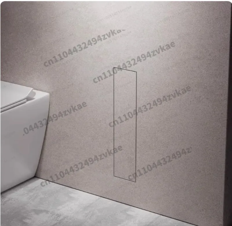 Bathroom toilet side stainless steel niche toilet brush embedded silicone brush into wall hidden model