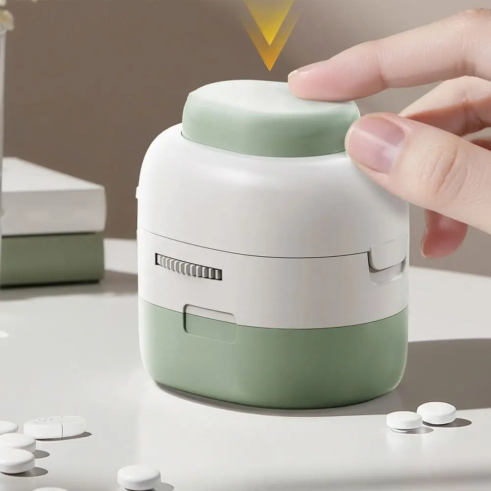

Daily Tablet Splitter 2/4-in-1 Pill Cutter Dustproof Food Grade Tablet Splitter Adjustable Compact Medicine Divider Home
