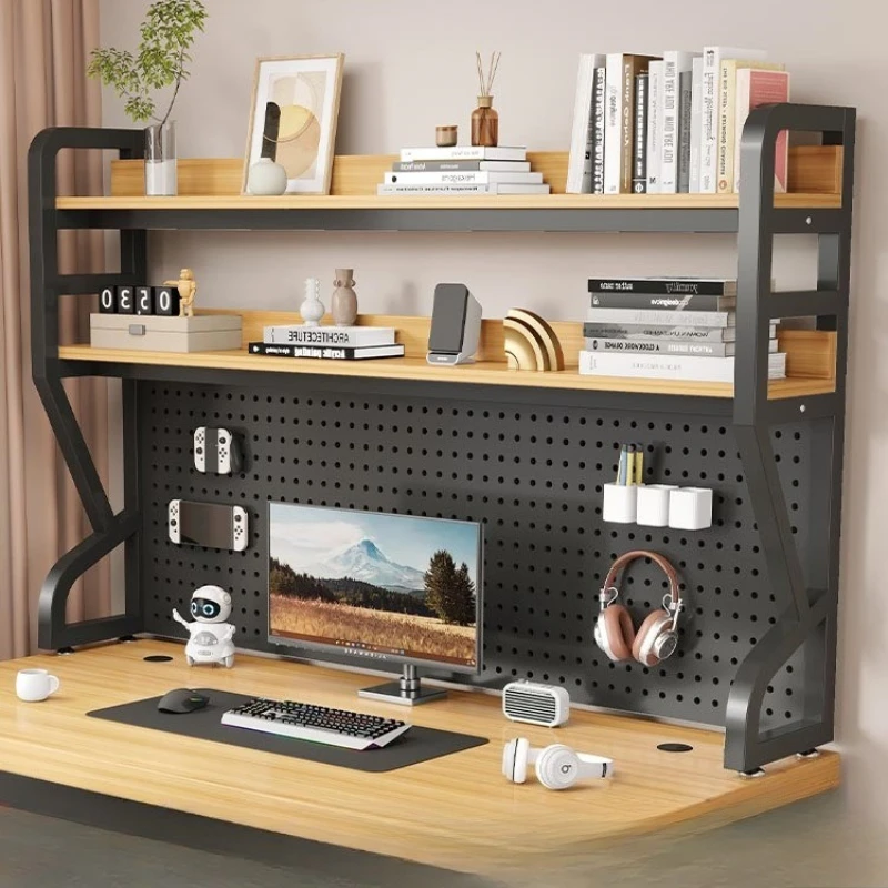 

Student computer desk storage hole board bookshelf