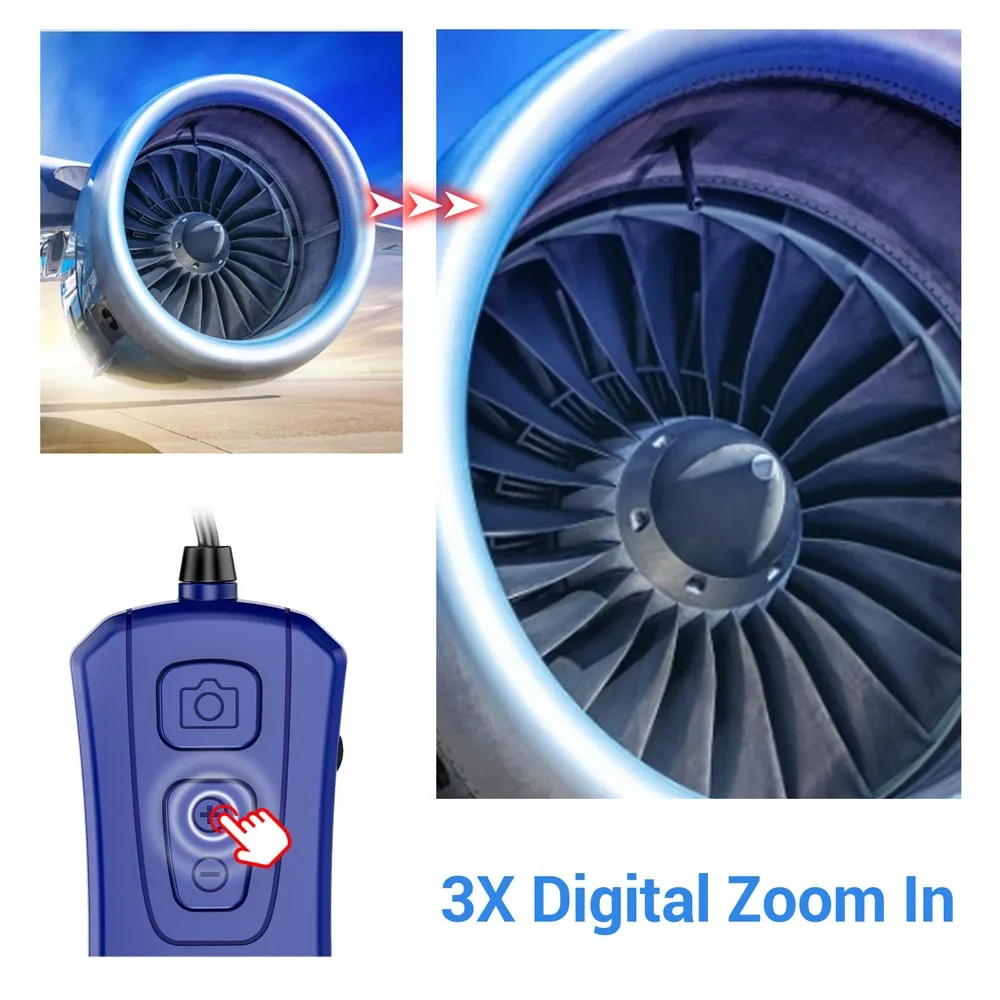 Dual Lens Industriële Endoscoop Camera Snake 1080 P Borescope Inspectie Met 7 LED Verlichting IP67 Waterdichte Riool Ios Cam PQ310