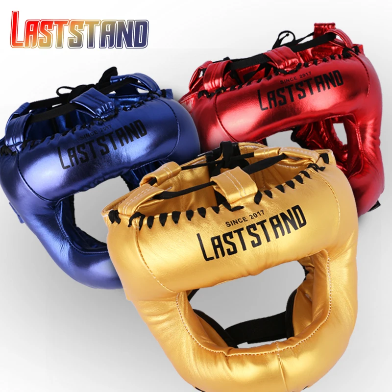 

Cost-effective Free Size Muay Thai Boxing Taekwondo MMA Helmet Head Protector Karate Sparring Kickboxing Protective Headgear