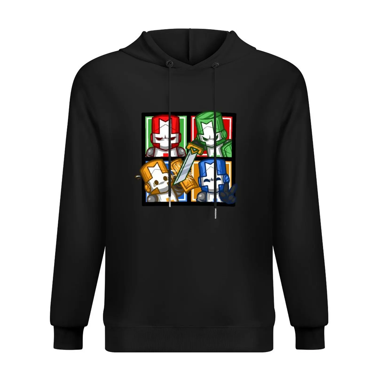 

Castle Crashers Four-Square Hoodie blouse mens clothing men's clothing men's autumn clothes japanese hoodie