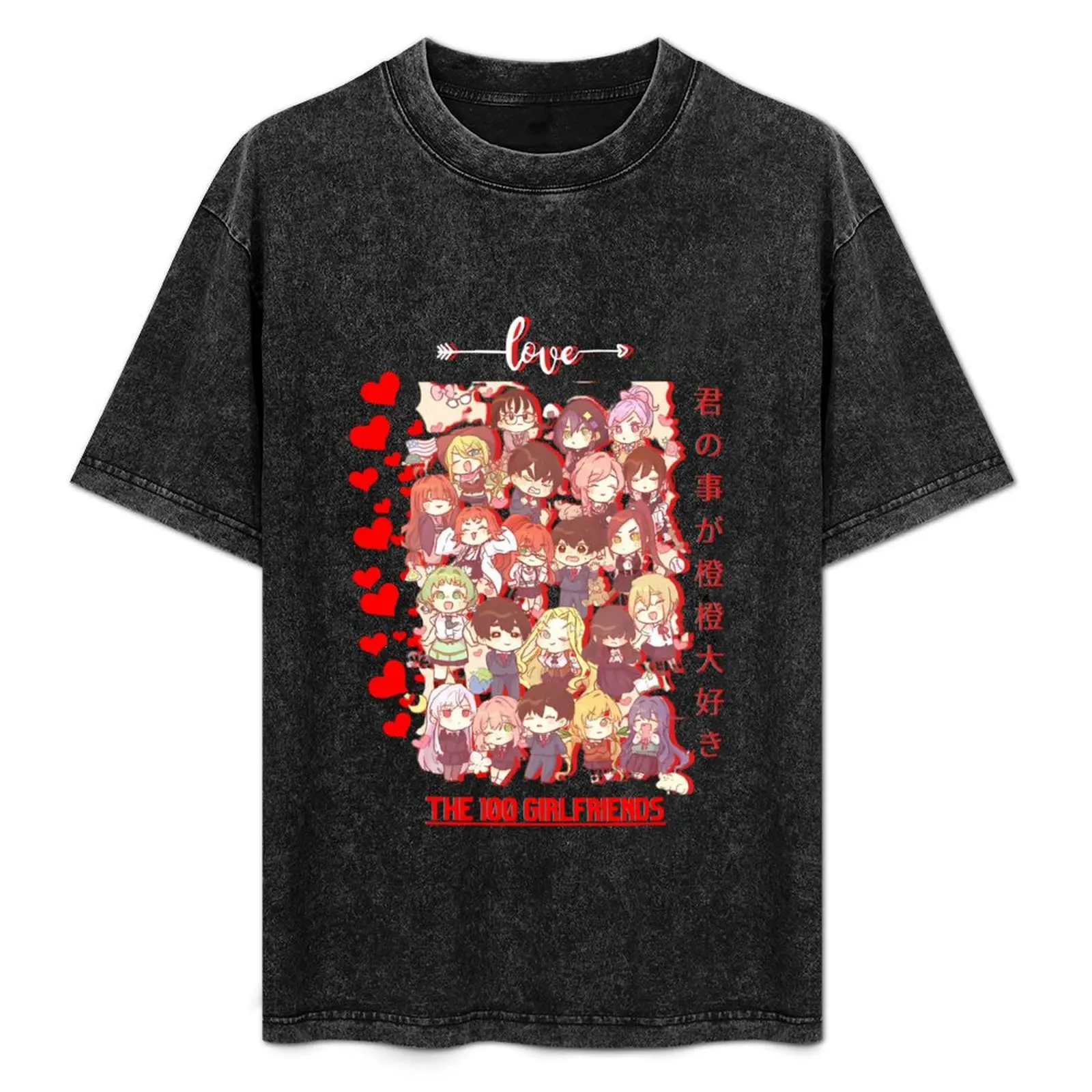 100 Girlfriends Who Really Love You , kimi no Koto ga Daidaidaidaidaisuki: , anime arth T-Shirt cheap stuff Men's t-shirt