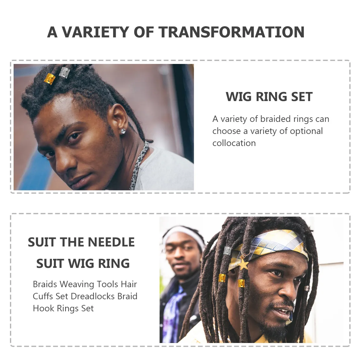 

Набор для плетения дредов и кос: 68 металлических зажимов, инструменты для укладки волос, крючок для плетения, аксессуары для создания причесок