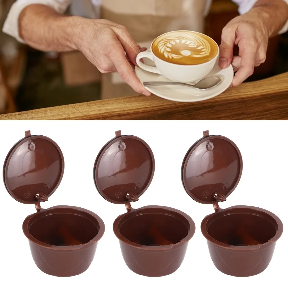 Food-Grade Material Reusable Coffee Capsules Reusable Design Refillable Structure Coffee Capsule Filter Kit Set Of 5 Cups