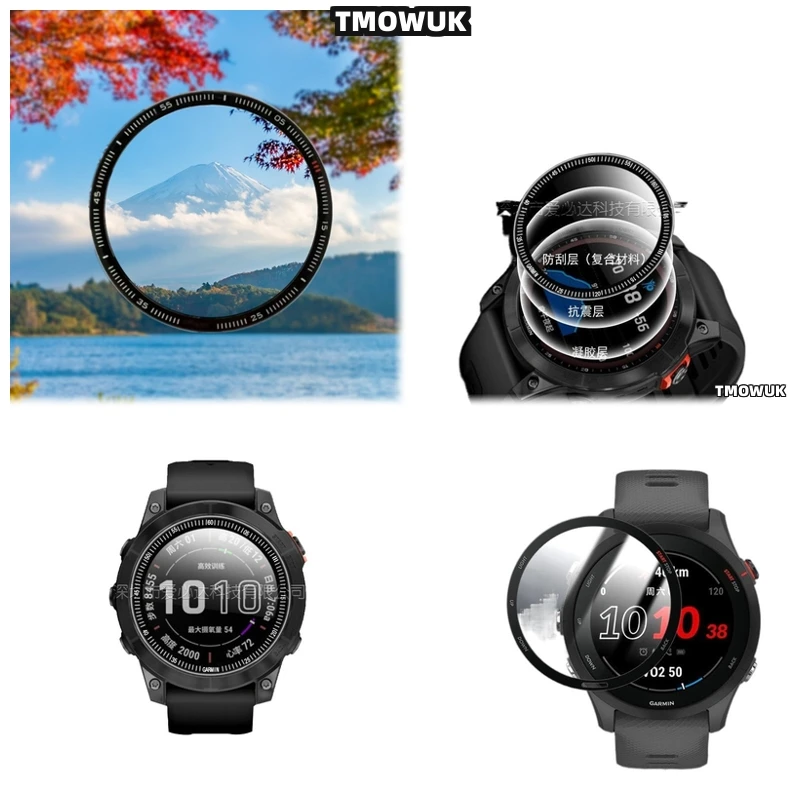 

For Garmin Fenix 6 7 8 7X 6X 7S 47mm 51mm Eco-Friendly PMMA Film Sustainable Choice