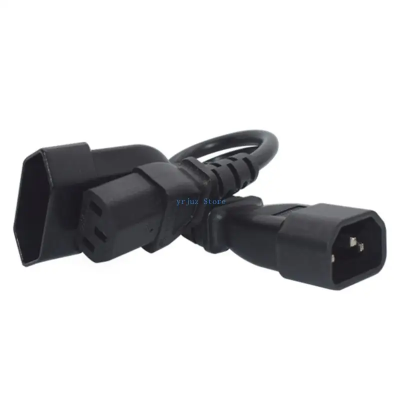 

583D 3Pin Connectors IEC320-C14 to IEC320 C13+EU4.0mm Converters Power Cable Cord