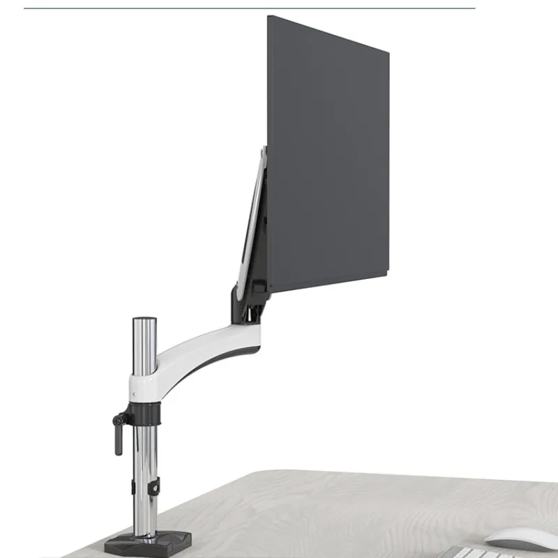 Computer monitor bracket, lifting base, heightening bracket, display screen telescopic and rotating universal cantilever