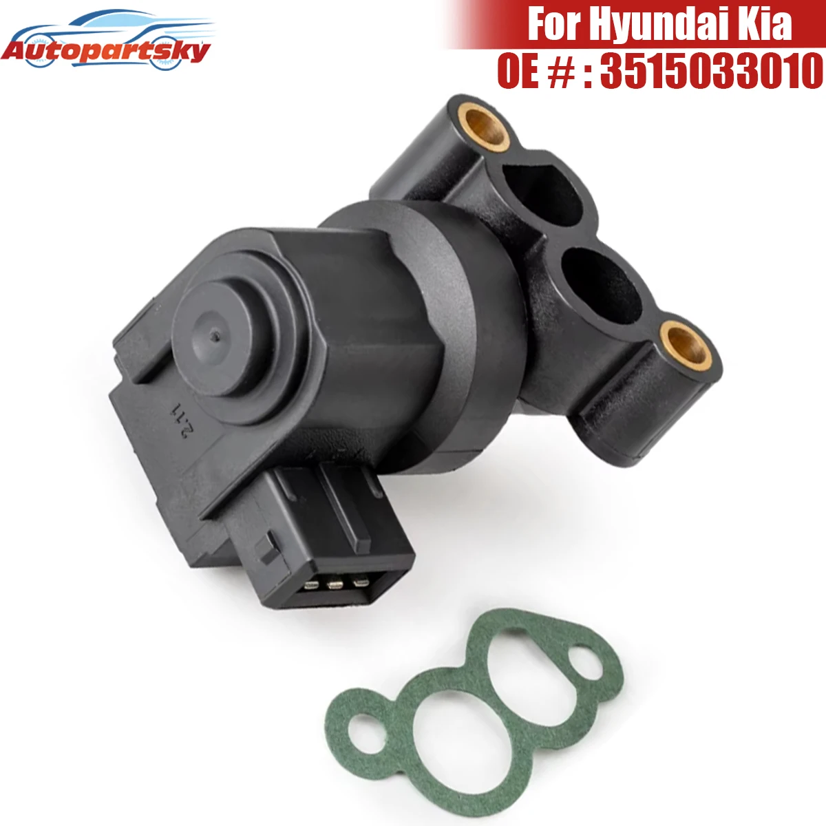 

Прокладка клапана регулировки холостого хода 3515033010 0K24720660 0908038 для Hyundai Santa Fe, Sonata, Tiburon, Tucson, Kia Optima