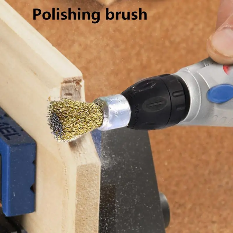 Wire Brush For Drill Wire Wheel For Drill Tools 9 Pcs Wood Working Tools And Accessories Cleaning Brush Rust Removal Brush With