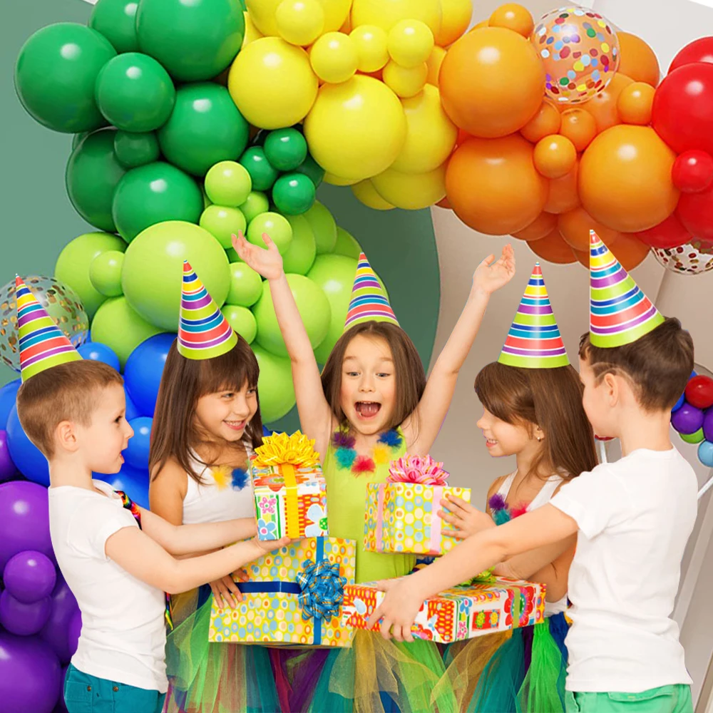 

Latex Balloon Garland Arch Set Colorful Rainbow Red For Kids Happy Birthday Wedding Birthday Party Decoration Baby Shower Globos