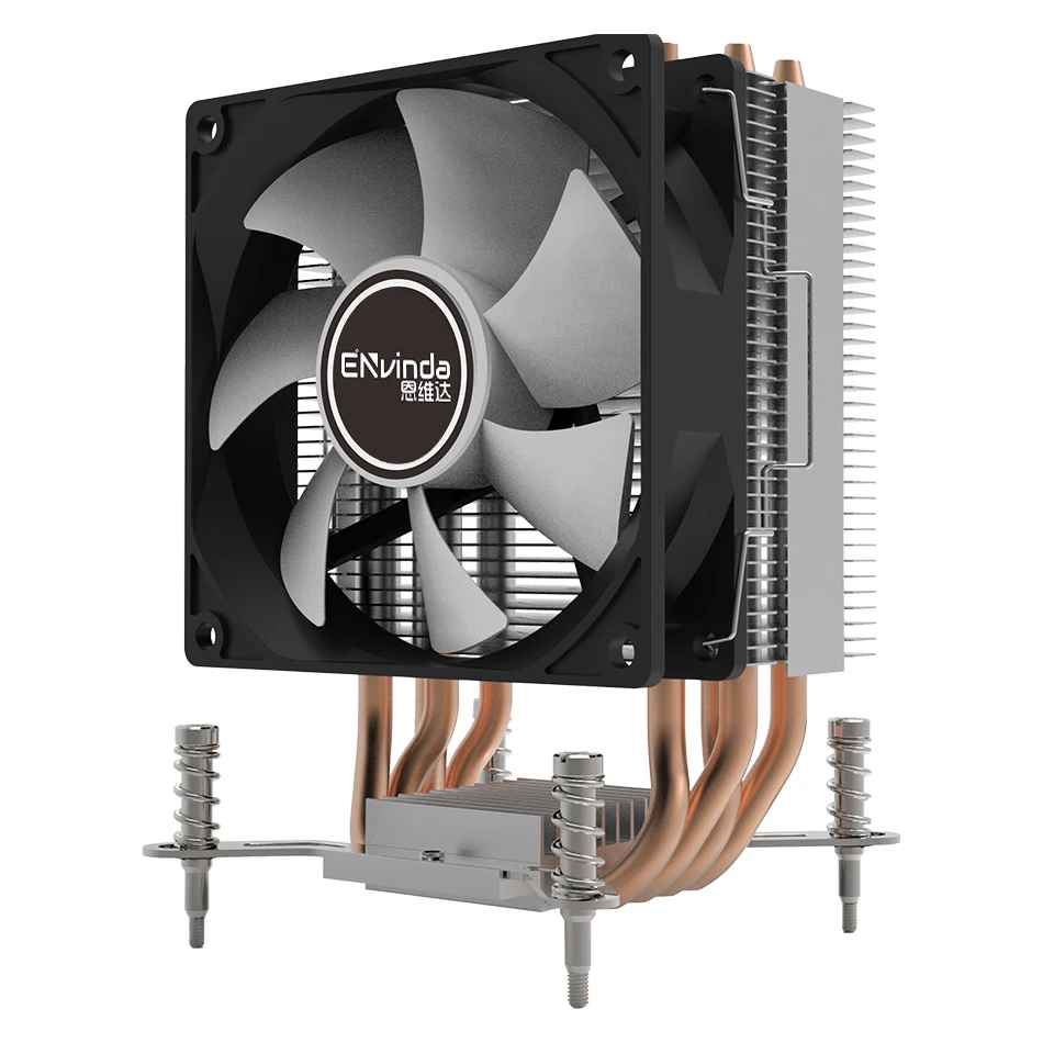 ENVINDA CPU Cooler 4 Heat Pipes PC Radiator Cooling 3PIN/4PIN PWM Silent Rgb Fan For Intel 2011 1150 1155 1156 1366 image 2