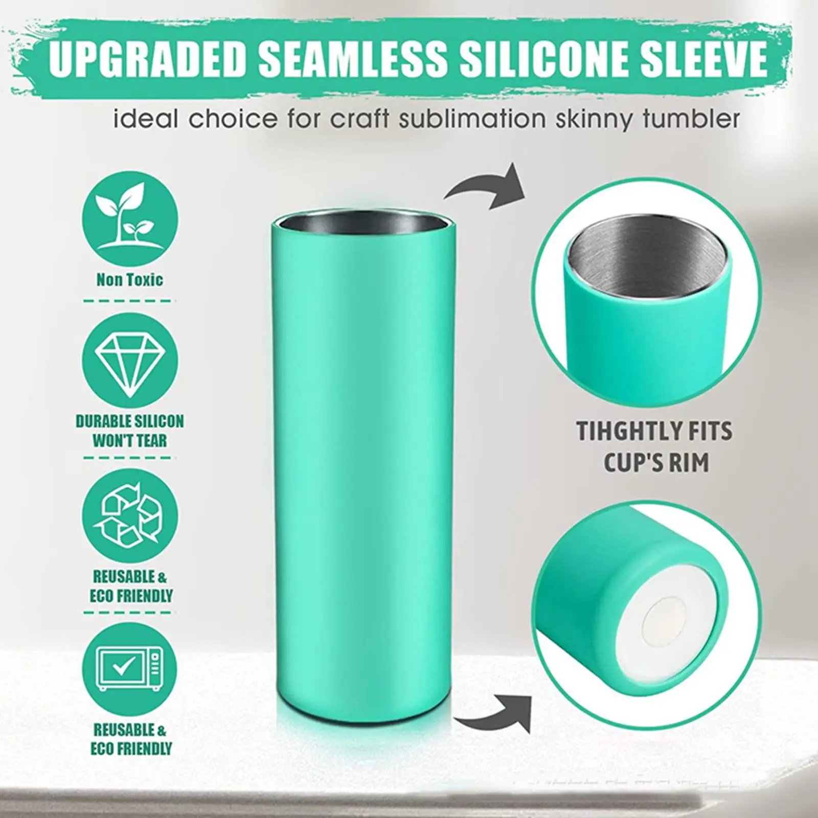 Wrap for Sublimation Reusable Tumblers Wraps for 20 Sublimation in Convection Oven Press Machine with Heat Resistant Gloves