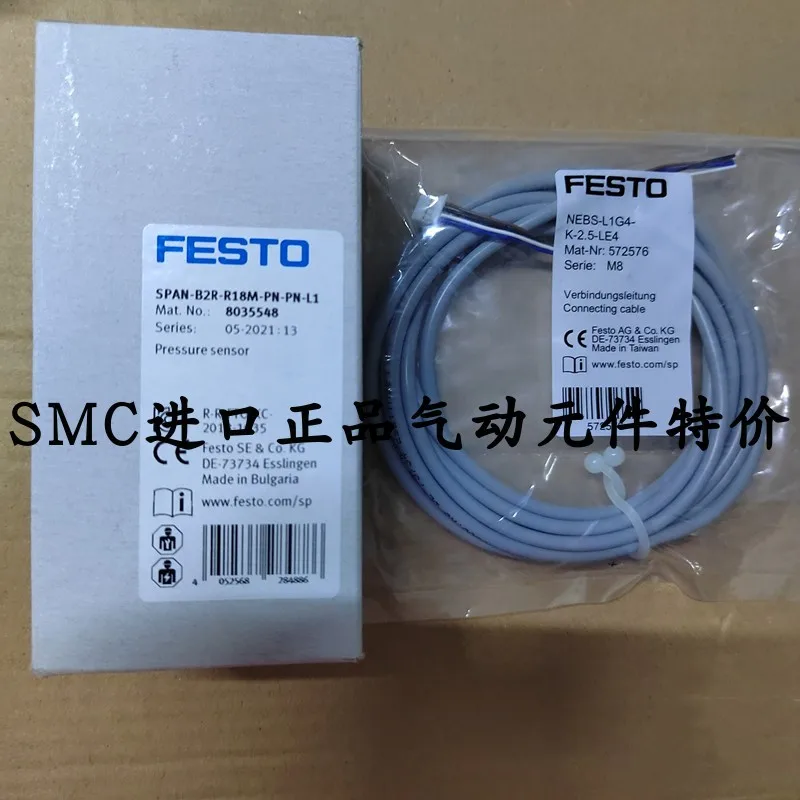 

FESTO Festol Pressure Sensor SPAN-B2R-R18M-PN-PN-L1 8035548 Original Genuine Product