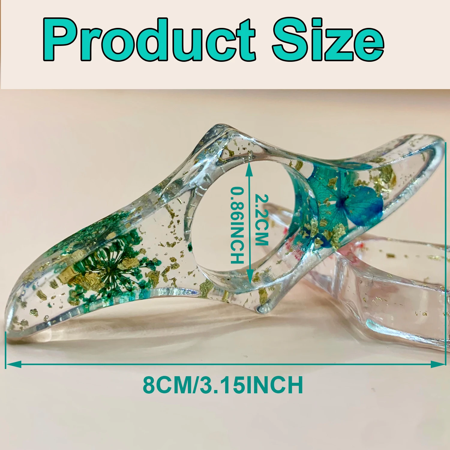 1pc Resin Bookmark Book Stand Reading Aid Creative Thumb Book Support,Thumb Page Holder For Students and Book Lover