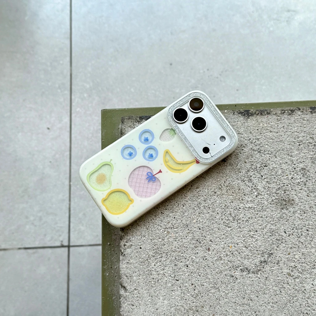 الإبداعية الطازجة الجوف خارج الفاكهة بريق إطار صور للصدمات واقية غطاء الهاتف آيفون 17 16 15 14 برو ماكس #6