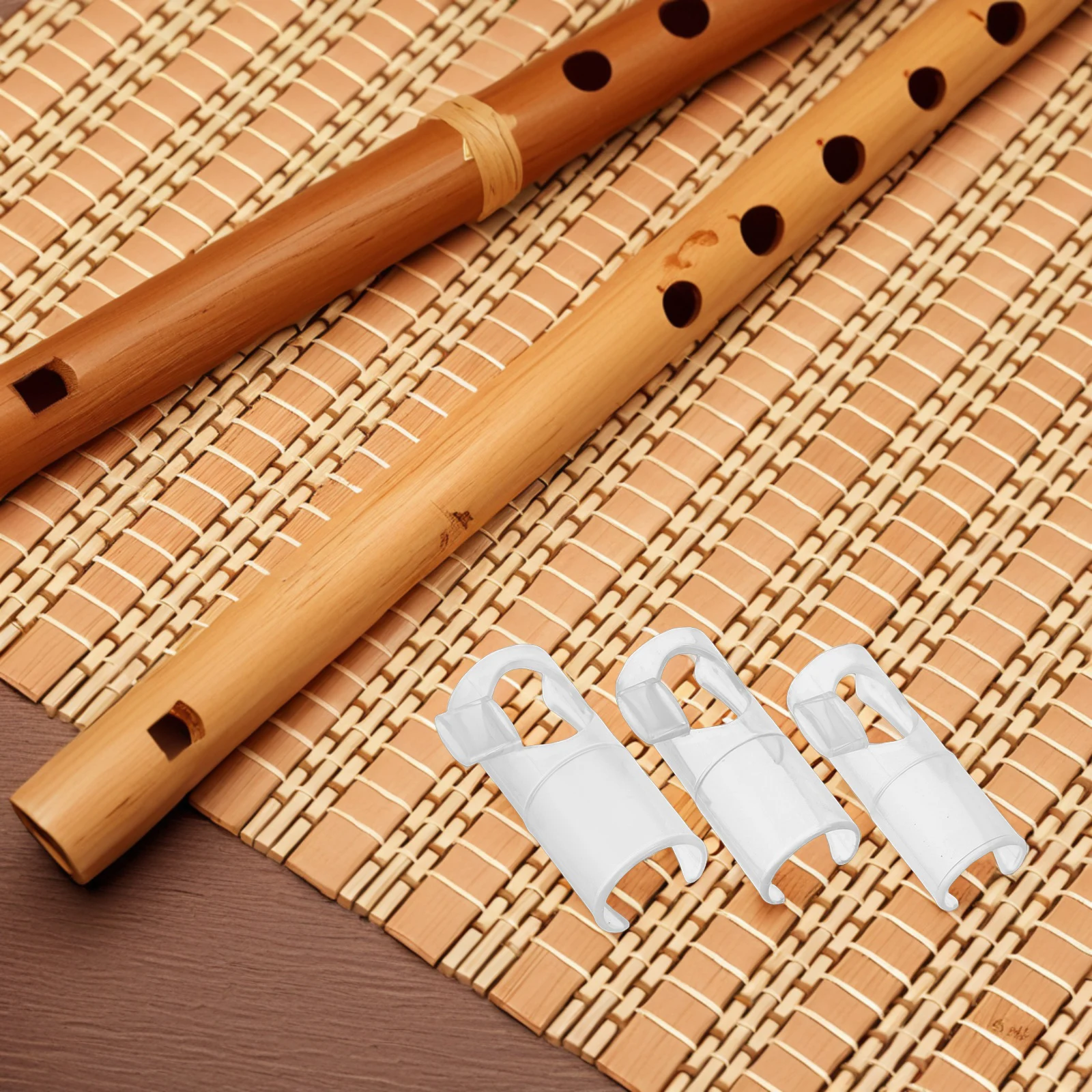 

3 Pcs Flute Blower Aid for Beginner Mouthpiece Auxiliary Equipment Membrane Protector Bamboo Dizi Cover Play Wind Film Practice