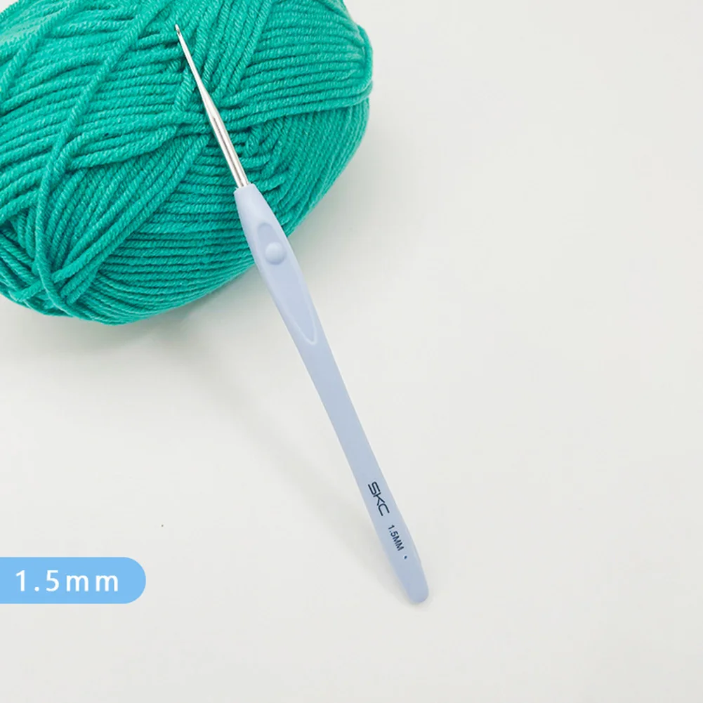 Aluminum Crochet Hook Knitting Needles Kit Multicolor Soft Handle Sweater Scarf With Colorful Soft Rubber Grip Cushioned Handles
