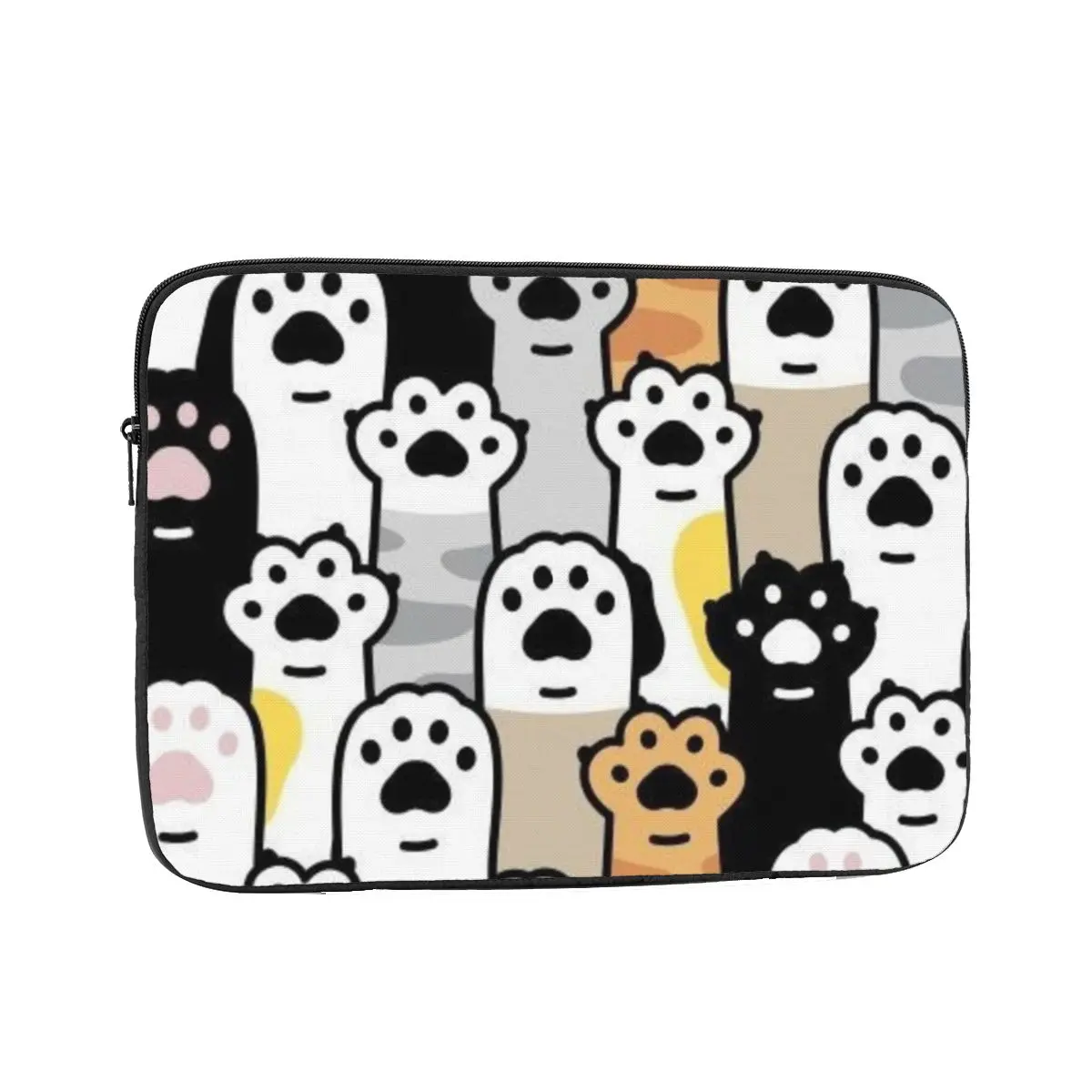 Gato pata amante notebook bolsa para portátil bolsa 10 12 13 15 17 Polegada notebook manga capa saco tablet à prova de choque caso saco