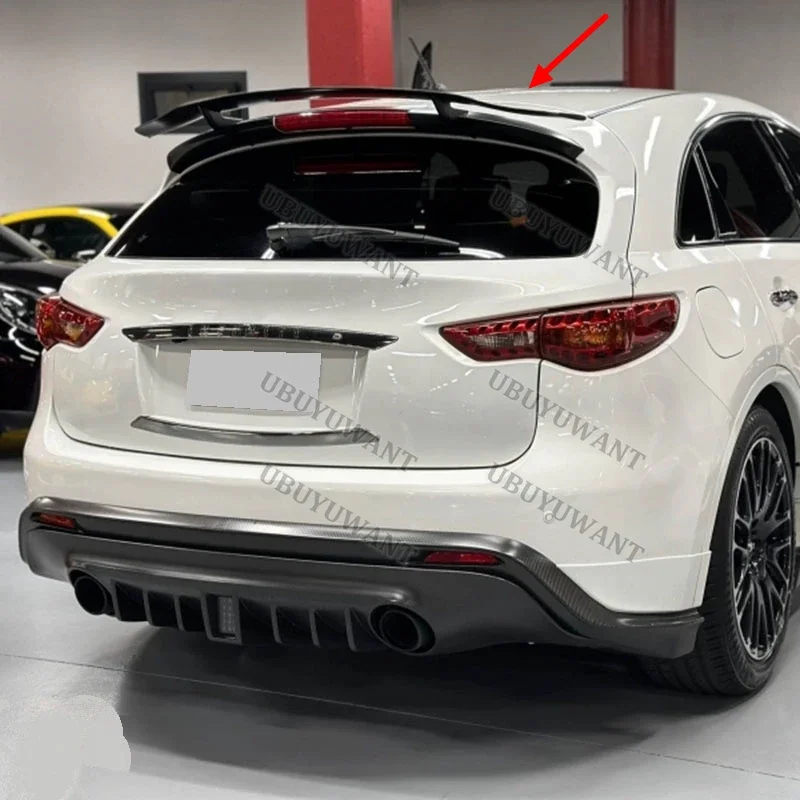 Für 2009 10 11 12 13 Infiniti FX35 FX37 FX45 FX50 QX70 Hohe Qualität Carbon Faser Auto Heckspoiler Flügel Stamm Lippe