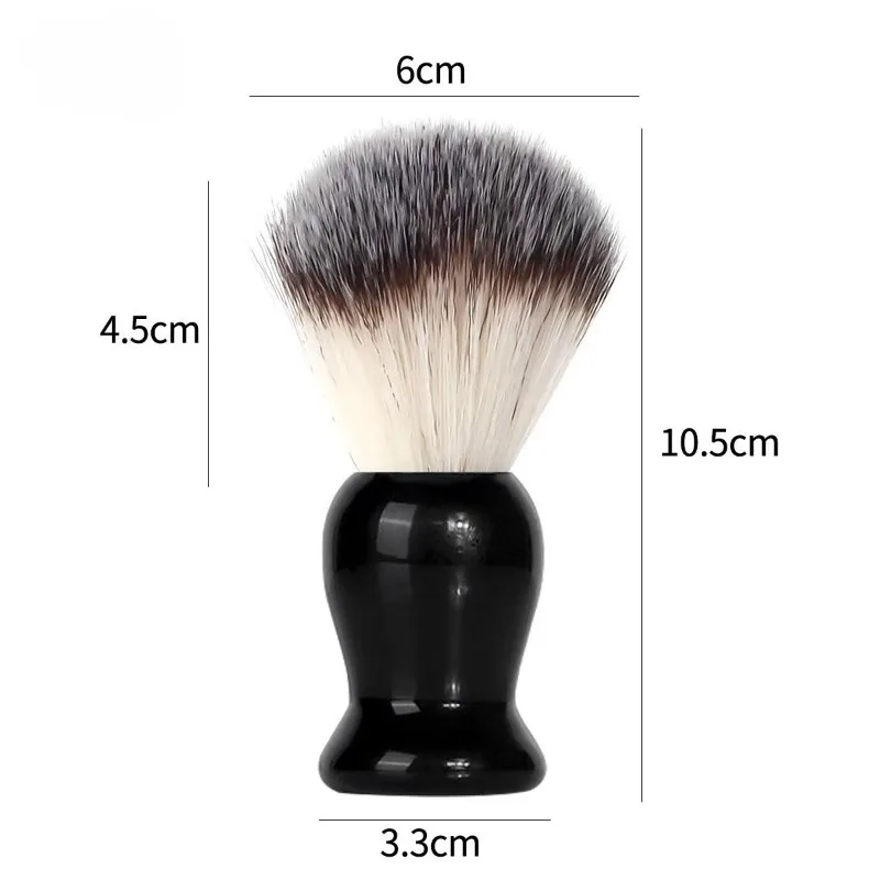 1Pcs Beard Shaving Brush, Wooden Handle Bristle Hair Barber Soap Foam Shave Brush, Men Facial Cleaning Salon Makeup Tools view 6