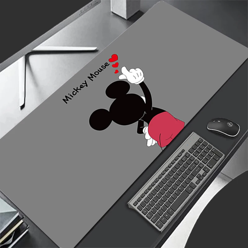 Alfombrilla de escritorio para Gamer, alfombrillas de ratón de Mickey mouse para Pc, alfombrillas de escritorio de oficina, alfombrillas de ratón grandes antideslizantes para computadora, regalos de Anime