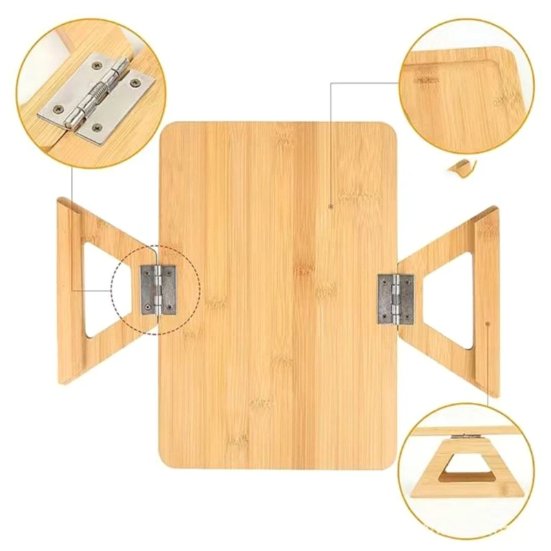 Sofa Tray Table Clip on Side Table for Wide Couches Arm Foldable Couch Tray with 360° Rotate Phone Holder Armrest Table