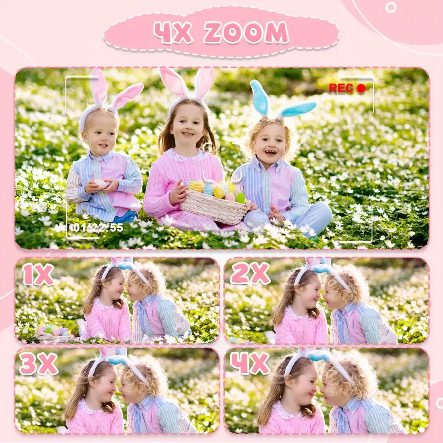 Appareil photo jouet pour enfants, caméscope numérique pour tout-petits, appareil photo pour enfants, fille, naissance parfaite, âge 3, 4, 5, 6, 7, 8, 9, 10, 11, 12, 1080p HD