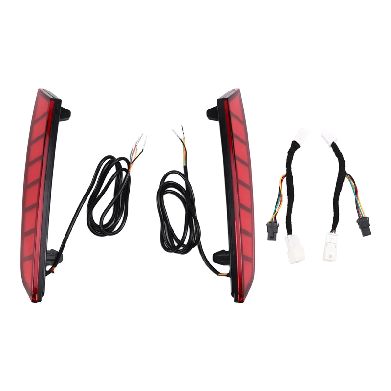 Reliable-Car LED Tail Brake Reflector Stop Signal Lamp Rear Bumper Warning Light Turn Signal For BYD Dolphin Mini 2024 Red