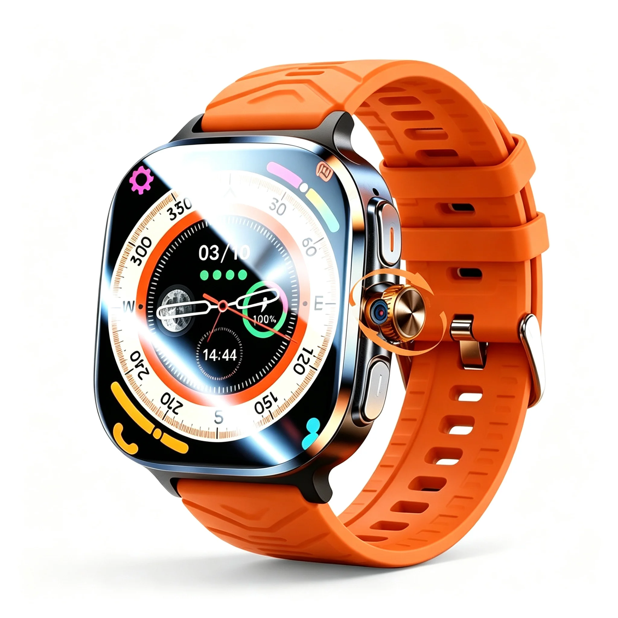 2026 Neue GPS-Tracker Militär-Smartwatch für Herren Outdoor-Kompass IP68 Wasserdicht Bluetooth-Anruf AMOLED HD Outdoor-Sport-Smartwatch