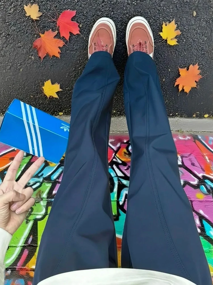 

Водонепроницаемые повседневные брюки в американском стиле, мужские уличные футболки, тонкие прямые брюки для спецодежды, осенние сухие брюки