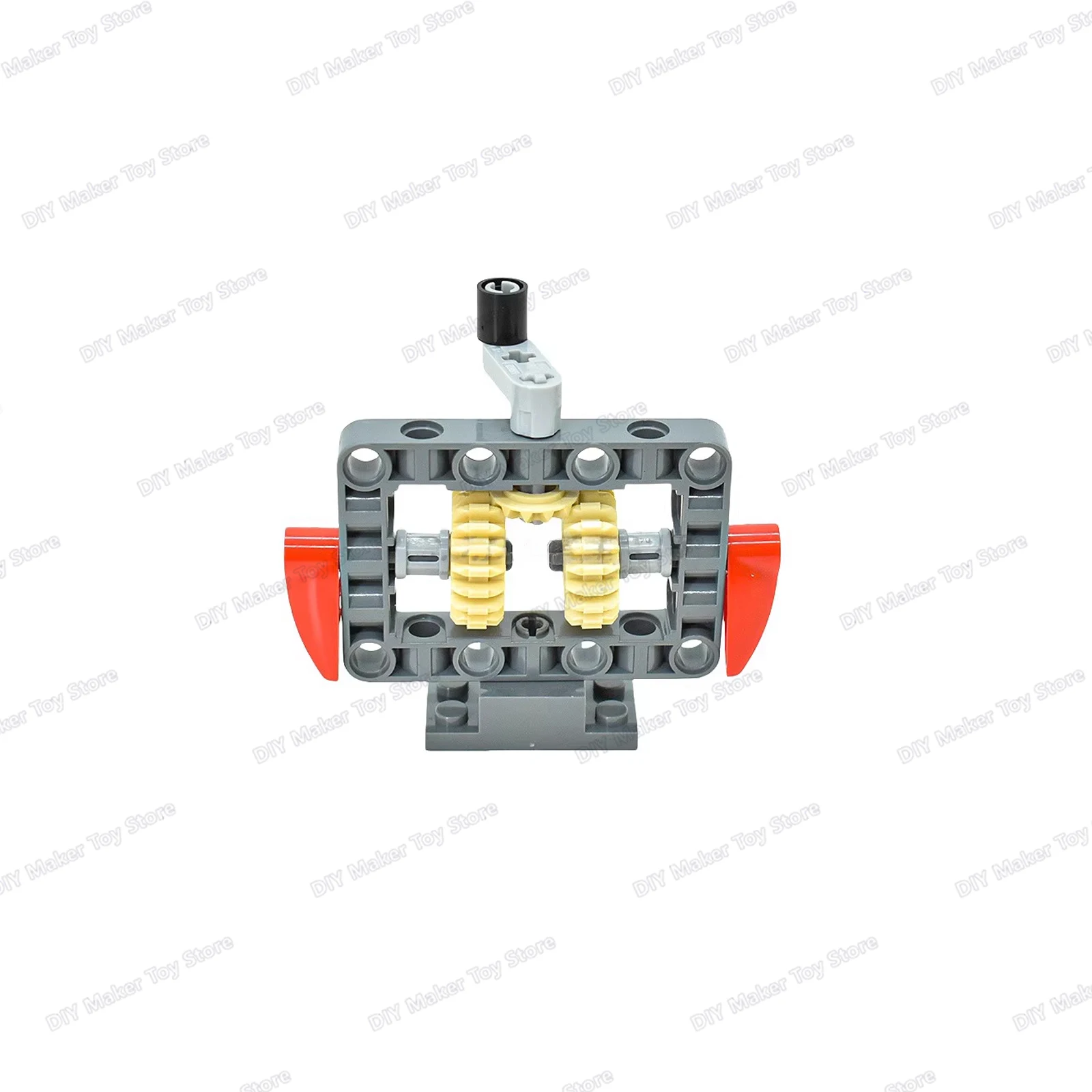 MOC cada Tech Parts Frame Arm Hole Beam Gears Small Chain Mechanical Transmission Set Building Blocks Brick Model Kid Toys Gifts