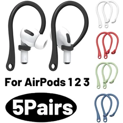 Anti-lost Silicone Ear Hook for Apple AirPods 1 2 3 4 Pro Sport Headphone Anti-drop Earhook Holder Eartips For Air Pods 1 2 3