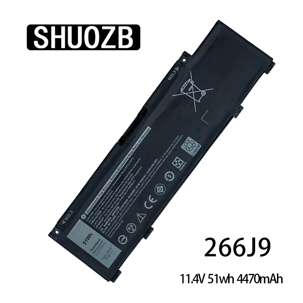 266J9 Laptop Battery For DELL G3 3790 3590 P89F P89F001 Inspiron 1548BR 1645W 1648BR 15PR-1545W 1742BR 1742W 1748BR New SHUOZB