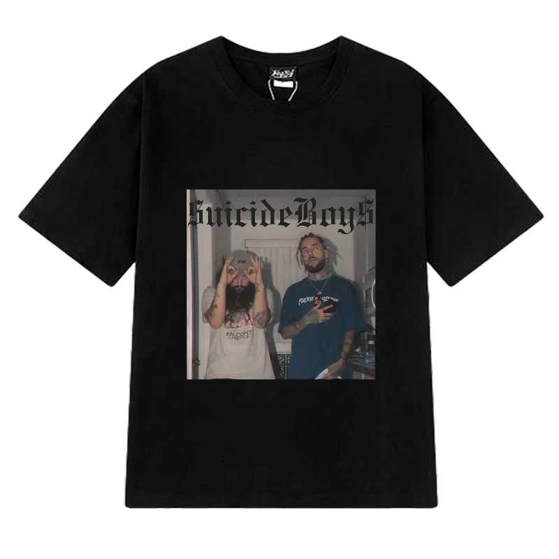 

Hot sale SuicideBoys group Graphics T shirt 2024 Men Women vintage Hip Hop streetwear Unisex 100% Cotton short sleeve T-shirts
